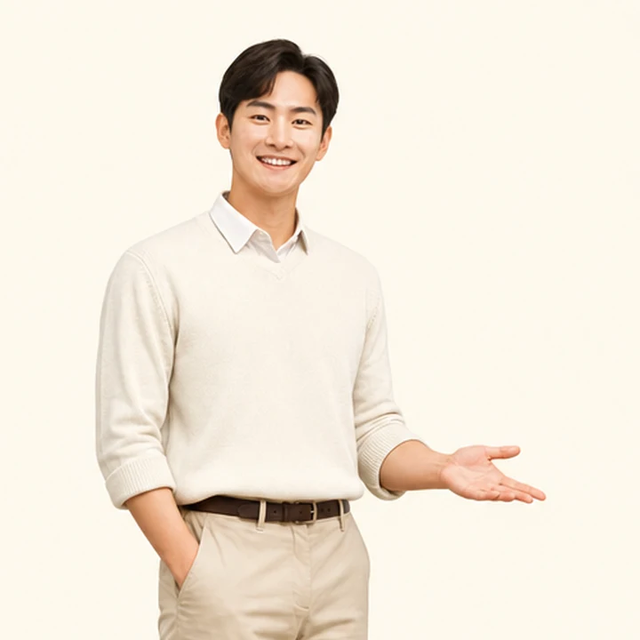 아반떼 중고차 장기렌트카 상담 신청을 안내하는 담당자